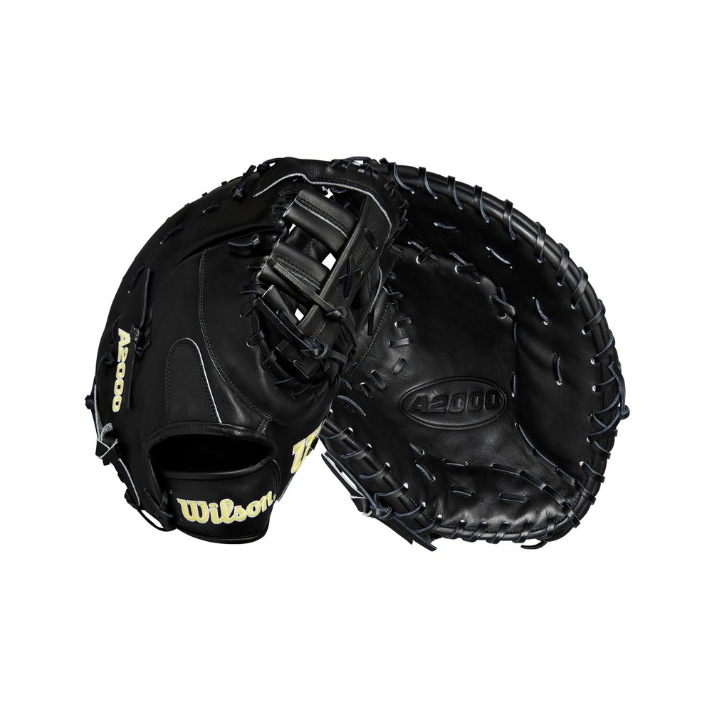 Wilson 2024 Baseball Classics Series A2000 1679 12.5 Baseball First Base Mitt - Right Hand Throw, Black/Yellow