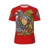 Emblem of Armenia Symbol 3D Print Men'S Crewneck Classic Breathable Short-Sleeved Mesh T-Shirt Small Black view 1