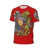 Emblem of Armenia Symbol 3D Print Men'S Crewneck Classic Breathable Short-Sleeved Mesh T-Shirt Small Black view 2