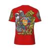 Emblem of Armenia Symbol 3D Print Men'S Crewneck Classic Breathable Short-Sleeved Mesh T-Shirt Small Black view 3