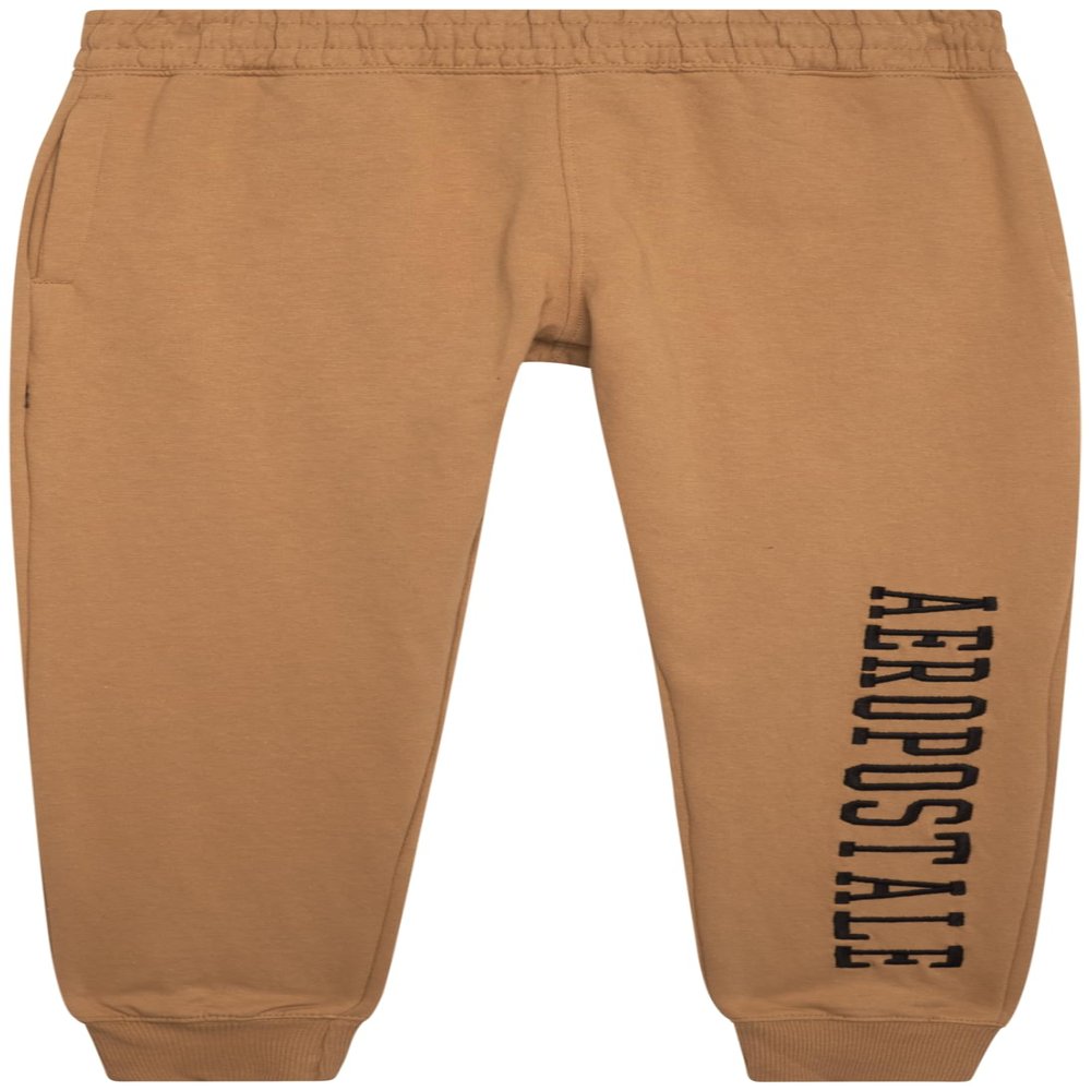 AEROPOSTALE Active Boys Sweatpants - Super Soft Fleece Boys Athletic Jogger Pants Kids Activewear with Pockets (Sizes: 4-16), Size 14-16, Iced Cofee