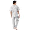 Fruit of the Loom Men's Broadcloth Short Sleeve Top and Long Pants Pajama Set, Natural/Green Plaid, 4X view 2