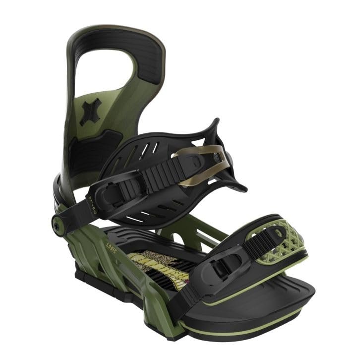 Bent Metal Logic Snowboard Bindings, M: US M 8-11 / US W 9+, Green