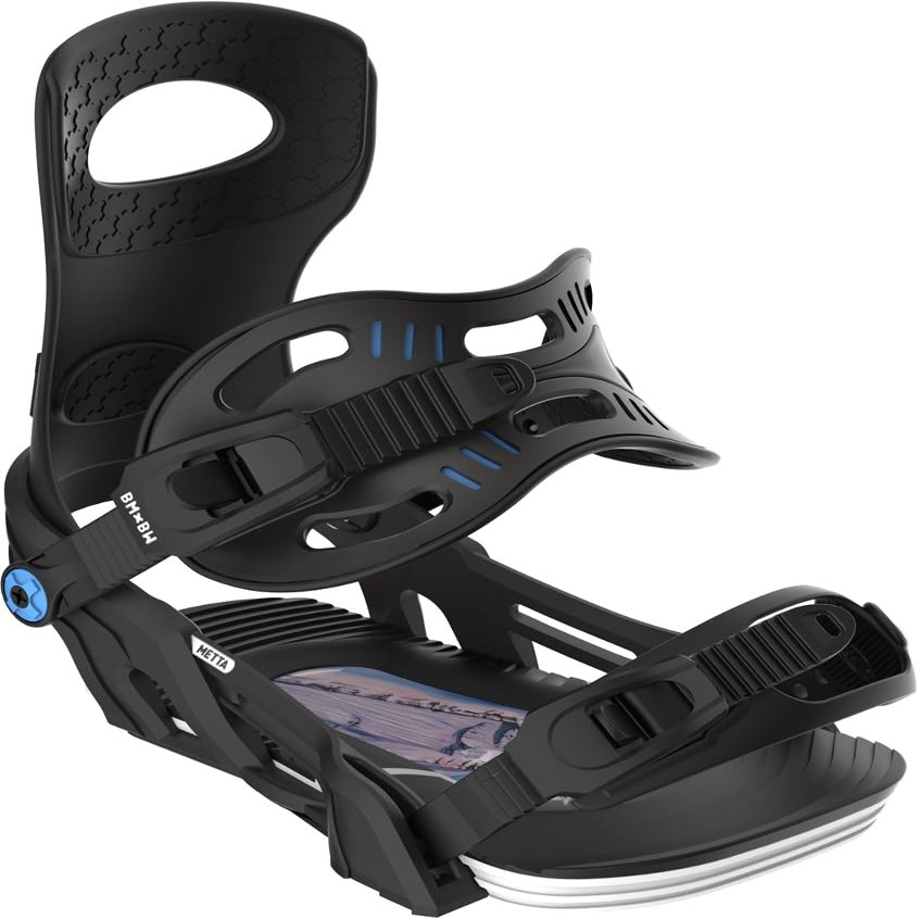 Bent Metal Metta Womens Snowboard Bindings, S/M: US W 5-8, Black