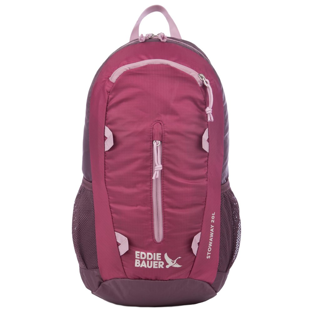 Eddie Bauer Stowaway Packable Backpack | Travel | Outdoor | Lightweight | Foldable | Durable | Ripstop Polyester | 20L - Port Red