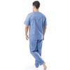 Fruit of the Loom Men's Broadcloth Short Sleeve Top and Long Pants Pajama Set, Medium Blue, X-Large view 2