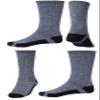 Alpine Design Performance Hiker Crew Socks - 4 Pack (US, Alpha, X-Large, Regular, Regular, Black) view 1