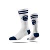 Strideline NCAA Mens 2 Stripe Crew Socks-Penn State-Size M/L (8-12) view 1