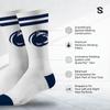 Strideline NCAA Mens 2 Stripe Crew Socks-Penn State-Size M/L (8-12) view 2
