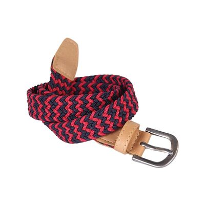 Peppercorn Kids Boys Braided Stretchy Cord Belt - Navy/Red - Age (8-14Yr)