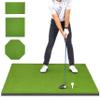 GoSports Golf Hitting Mat - PRO 5 x 4 ft - 15 mm Artificial Turf Training Mat for Indoor/Outdoor Swing Practice, Includes 3 Rubber Tees view 1