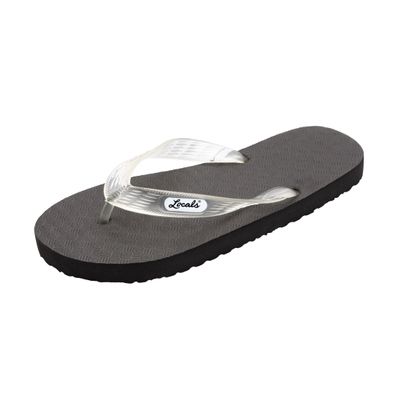 Locals Original Slippah, Clear Strap, 14.5-15 US Men (Marked as Size 13.5)