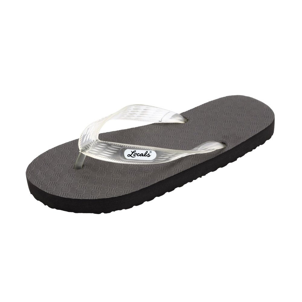 Locals Original Slippah, Clear Strap, 14.5-15 US Men (Marked as Size 13.5)