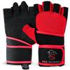 Weight Lifting Gym Gloves for Men & Women, Workout Exercise Gloves with Wrist Support & Anti-Slip Palm for Hanging, Rowing, Pullups, Bodybuilding, Powerlifting & Calisthenics (Red, Small) view 1