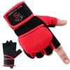Weight Lifting Gym Gloves for Men & Women, Workout Exercise Gloves with Wrist Support & Anti-Slip Palm for Hanging, Rowing, Pullups, Bodybuilding, Powerlifting & Calisthenics (Red, Small) view 2