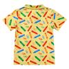 IBTOM CASTLE Toddler Boys Back to School Shirt Kindergarten First Day of School Clothes for Boys Short Sleeve Tops Yellow 6-7Y view 1