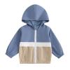 Karesoull Toddler Baby Boy Hooded Jacket Long Sleeve Flap Pocket Zip Up Hoodie Coat Fall Winter Outwear (Blue, 12-18 Months) view 1