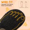 BARERUN Toddler & Boy's Warm Fuzzy Kids Slippers - Cozy Slip-on House Shoes With Non-Slip Rubber Sole - Soft, Lightweight Walking Shoes - Indoor/Outdoor - Black - 12-18 Months view 3