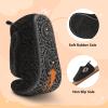 BARERUN Toddler & Boy's Warm Fuzzy Kids Slippers - Cozy Slip-on House Shoes With Non-Slip Rubber Sole - Soft, Lightweight Walking Shoes - Indoor/Outdoor - Black - 12-18 Months view 4