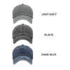 3Pack Hats for Men Classic Adjustable Strapback Washed Cotton Dad Hats Baseball Caps for Men and Women view 2