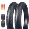 BALINGE 2 Pack 26x3.0 Fat Bike Tires ebike Tires Mountain Bike Heavy Duty High-Performance Wear-Resistant E-Bike Mountain Snow Bike Tire 26 x 3 Fat tireBlack2 Tire 2 LeversNon-Slip view 1