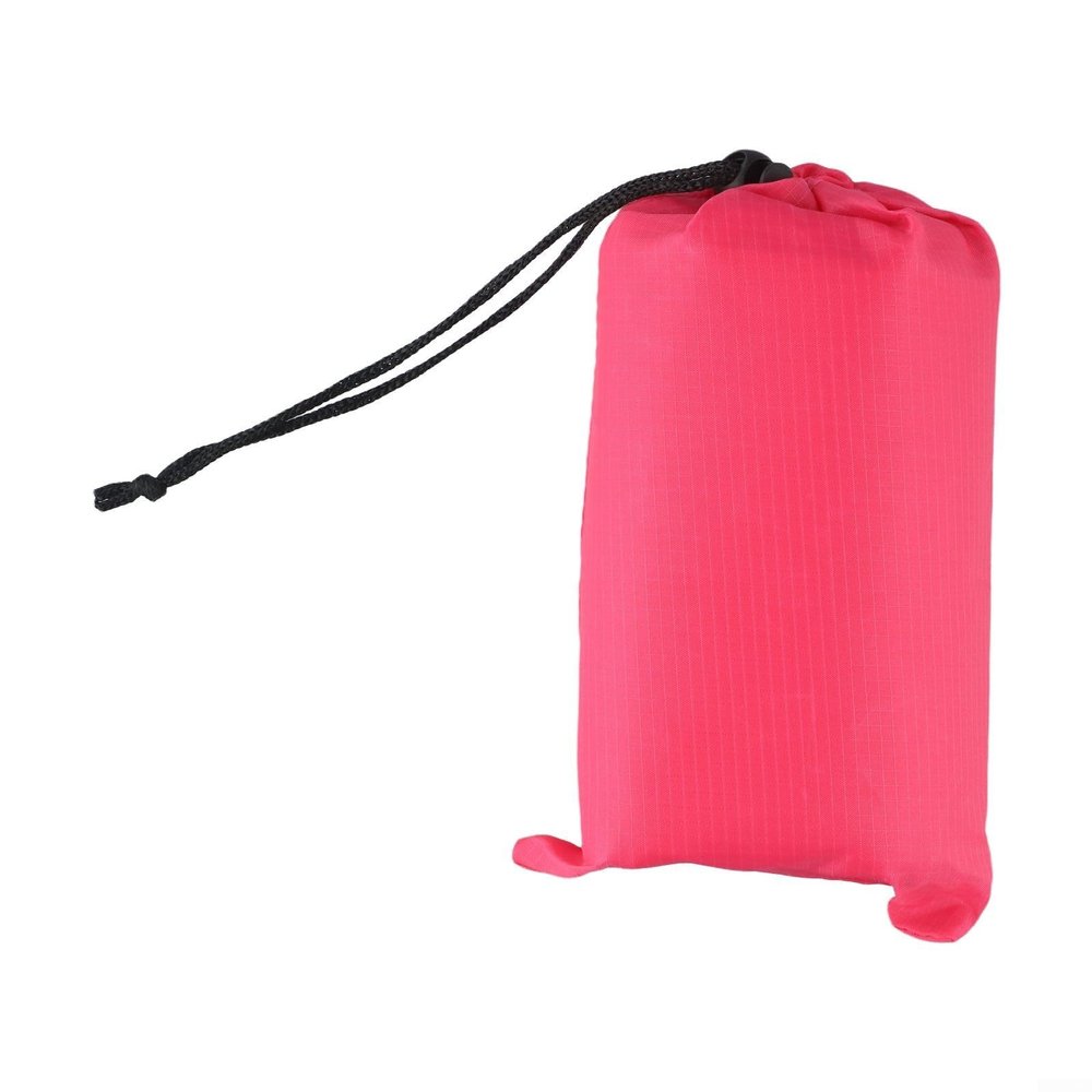 Camping Rain Tarp Tent Tarp Rain and Sun Shade Shelter for Hiking, Beach, Picnic Outdoor, Rain Fly Awning Cover with 6Tie Points for Mult-Mount Styles with Storage Bag, 200 * 140Cm(Rose Red)
