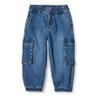 Amazon Essentials Boys' Stretch Denim Cargo Jean, Indigo, Medium view 1