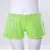Lorilida Girls Kids Dance Athletic Shorts Sparkle Metallic Glitter Tumbling Bottoms for Workout Fitness Gymnastics Fluorescent Green 5-6 Years view 3