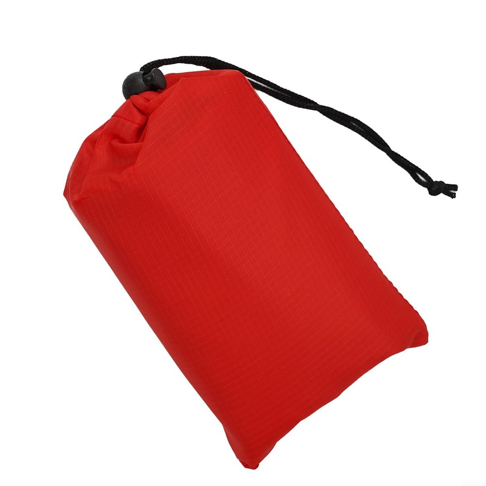 Camping Rain Tarp Tent Tarp Rain and Sun Shade Shelter for Hiking, Beach, Picnic Outdoor, Rain Fly Awning Cover with 6Tie Points for Mult-Mount Styles with Storage Bag, 200 * 140Cm(Red)
