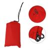 Camping Rain Tarp Tent Tarp Rain and Sun Shade Shelter for Hiking, Beach, Picnic Outdoor, Rain Fly Awning Cover with 6Tie Points for Mult-Mount Styles with Storage Bag, 200 * 140Cm(Red) view 2