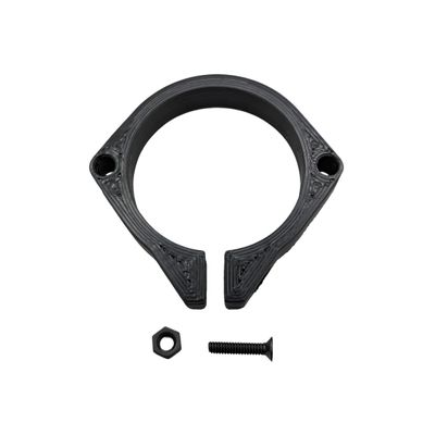 Hammy3DPrints Tip Grip Flashlight Clamp for Lens Covers (Black, G2X Pro)