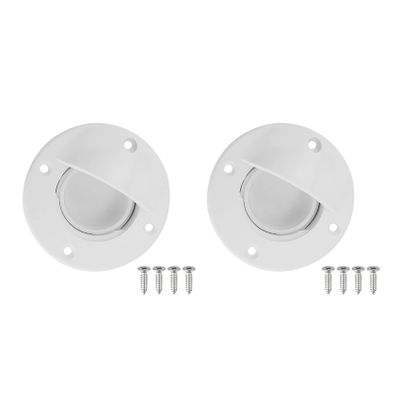 Beuiouer Universal White Nylon Marine Boat Transom Deck Mount Drain Scupper Valve Screw Cap Bung Stopper Replacement Accessories