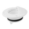 Beuiouer Universal White Nylon Marine Boat Transom Deck Mount Drain Scupper Valve Screw Cap Bung Stopper Replacement Accessories view 2