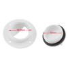 Beuiouer Universal White Nylon Marine Boat Transom Deck Mount Drain Scupper Valve Screw Cap Bung Stopper Replacement Accessories view 3