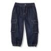 Amazon Essentials Boys' Stretch Denim Cargo Jean, Dark Wash, XX-Large view 1