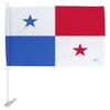 Breeze Decor Copa America 2024 Panama Car Flag 2 PCS Pack Bandera Para Carros De Panamanian Window Clip Sports Fan Gifts World Cup Football Poster Pole Mount League, Patriotic Decorations Made in USA view 2