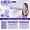 Boxing Gloves for Women, Sparring Training Punching MMA Kickboxing Boxing Gloves, Heavy Bag Workout Gloves for Boxing, Kickboxing, Muay Thai, MMA (Purple, 14oz) view 2