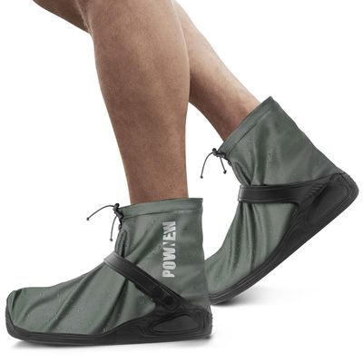 POWNEW Waterproof Rain Shoe Covers for Men and Women(XL-X Lage)