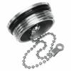 XUEYEGONGJI Boat Gas Cap 2in Boat Fuel Cap Stainless Steel Marine Gas Cap Replacement with Chain Silver Boat Deck Hardware Boat Accessories Boat Gas Cap Replacement view 4