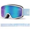 OutdoorMaster Kids Ski Goggles OTG Snowboard Goggles with 100% UV Protection Kids Snow Goggles for Boys Girls Toddler(WhiteFrame Vlt 18.3%+Revo IceBlue Lens) view 1