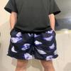 DIOTSR Mens Graphic Shorts Althletic Running Basketball Shorts Cool Streetwear Designer Shorts Drawstring (02 Butterfly Black,X-Large) view 2