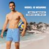 NIMENJOJA Mens 5" Swim Trunks with Compression Liner Stretch Board Shorts Quick Dry Zipper Pockets Beach Shorts view 3