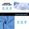 NIMENJOJA Mens 5" Swim Trunks with Compression Liner Stretch Board Shorts Quick Dry Zipper Pockets Beach Shorts view 4