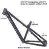 26er/27.5er AM Hardtail Frame Aluminum Alloy 17'' Mountain Bike Frame Disc Brake Thru Axle 12X142mm MTB Rigid Frame Internal Routing view 2