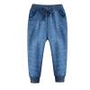 NineFit Basics Toddler Baby Cartoon Car Printing Drawstring Athletic Pants Boy's Cotton Jogger Sweatpants Casual (Dark Blue, 5-6 Years) view 1