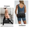 14 inch Small Gym Bag for Women & Men, Mini Duffel Bag for Travel Sports Lightweight Carry On Bag, Black view 4
