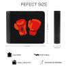 Red Boxing Gloves Slim Bifold Wallets Fashion Credit Card Holder Wallet Unisex Purse Travel view 2