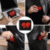 Red Boxing Gloves Slim Bifold Wallets Fashion Credit Card Holder Wallet Unisex Purse Travel view 3