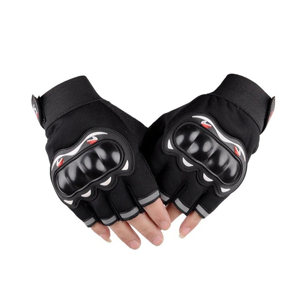 PGNEX Motorcycle GlovesHard Shell Hand Guard Gloves Breathable Closed Finr Racing Gloves Crossbike Riding(E)