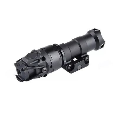 AWETHE Tactical Hunting Flashlight K110 White LED Light with Flashlight Mount & Rear Cap Remote Tail Cap & Tail Dual Function Pressure Switch, Fit 20mm Picatinny Rail, Black (K110)